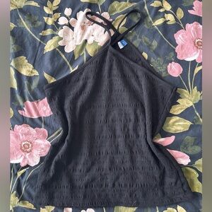 Old Navy Black Asymmetrical Fitted Camisole